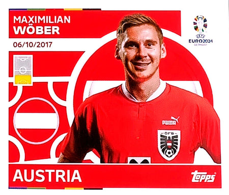 Uefa Euro Germany 2024 GRUPO D AUSTRIA MAXIMILIAN WÖBER Nº 8