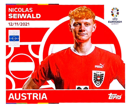 Uefa Euro Germany 2024 GRUPO D AUSTRIA NICOLAS SEIWALD Nº 11
