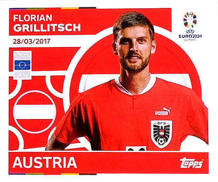 Uefa Euro Germany 2024 GRUPO D AUSTRIA FLORIAN GRILLITSCH Nº 12