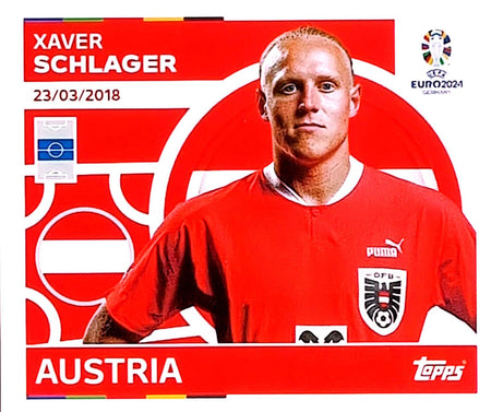 Uefa Euro Germany 2024 GRUPO D AUSTRIA XAVER SCHLAGER Nº 13