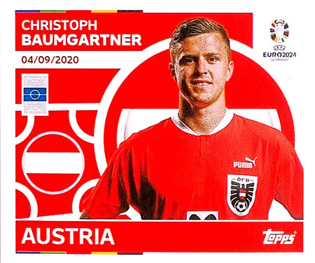 Uefa Euro Germany 2024 GRUPO D AUSTRIA CHRISTOPH BAUMGARTNER Nº 15
