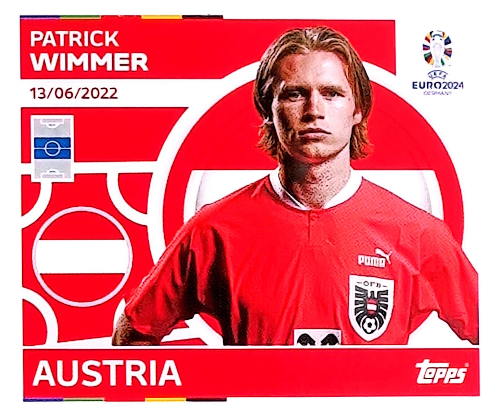 Uefa Euro Germany 2024 GRUPO D AUSTRIA PATRICK WIMMER Nº 17