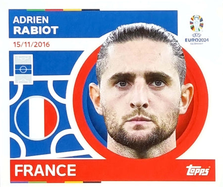 Uefa Euro Germany 2024 GRUPO D FRANCE ADRIEN RABIOT Nº 15