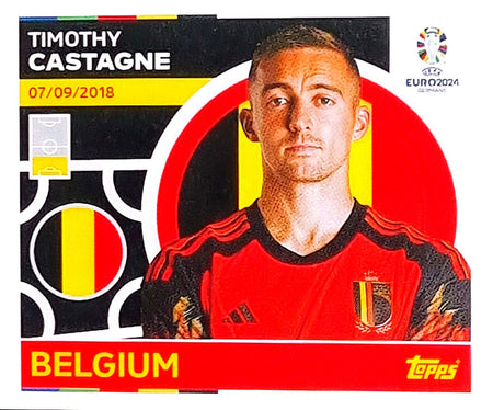 Uefa Euro Germany 2024 GRUPO E BELGIUM TIMOTHY CASTAGNE Nº 7