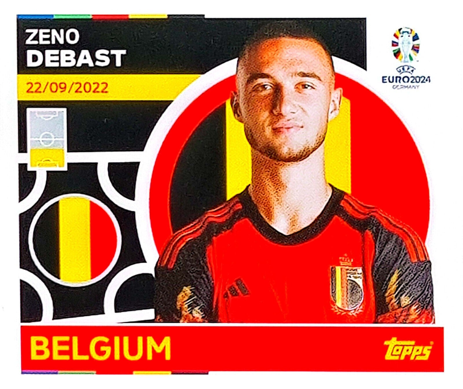 Uefa Euro Germany 2024 GRUPO E BELGIUM ZENO DEBAST Nº 9