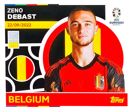 Uefa Euro Germany 2024 GRUPO E BELGIUM ZENO DEBAST Nº 9