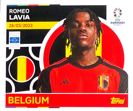 Uefa Euro Germany 2024 GRUPO E BELGIUM ROMEO LAVIA Nº 12
