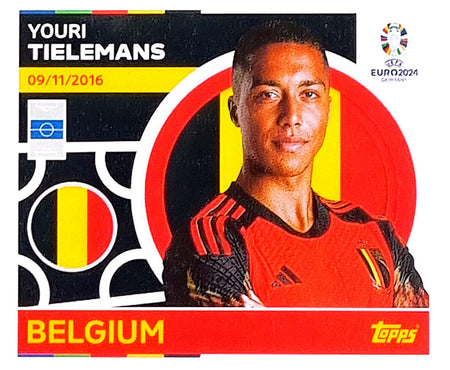 Uefa Euro Germany 2024 GRUPO E BELGIUM YOURI TIELEMANS Nº 13