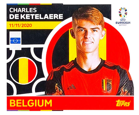 Uefa Euro Germany 2024 GRUPO E BELGIUM CHARLES DE KETELAERE Nº 14