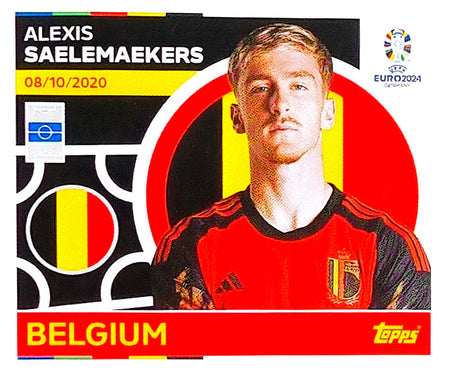Uefa Euro Germany 2024 GRUPO E BELGIUM ALEXIS SAELEMAEKERS Nº 16