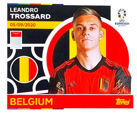 Uefa Euro Germany 2024 GRUPO E BELGIUM LEANDRO TROSSARD Nº 17