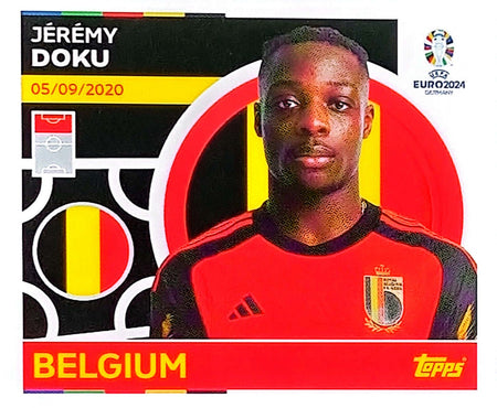 Uefa Euro Germany 2024 GRUPO E BELGIUM JEREMY DOKU Nº 18