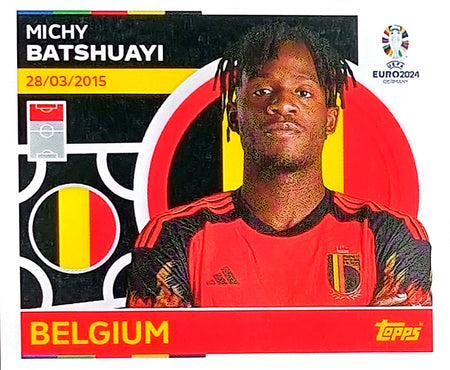 Uefa Euro Germany 2024 GRUPO E BELGIUM MICHY BATSHUAYI Nº 20