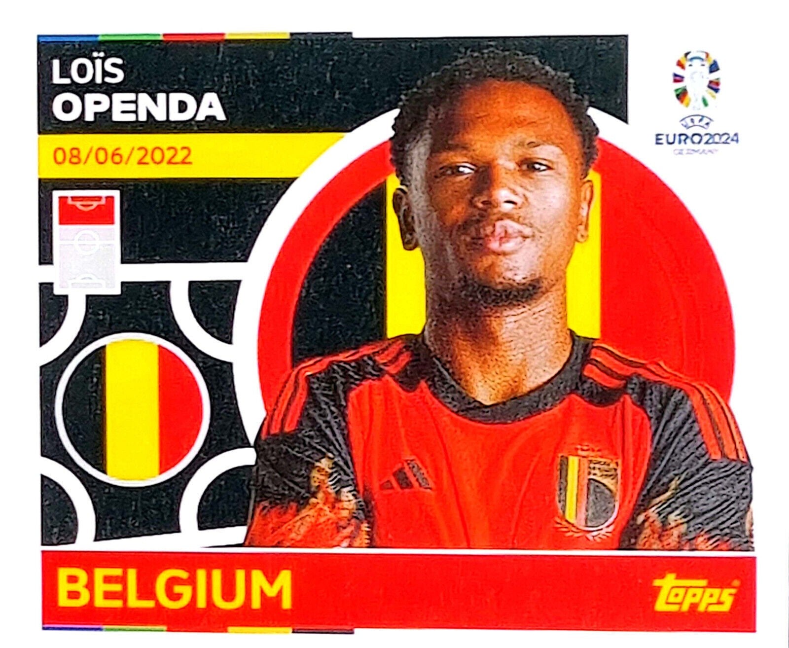 Uefa Euro Germany 2024 GRUPO E BELGIUM LOÏS OPENDA Nº 21