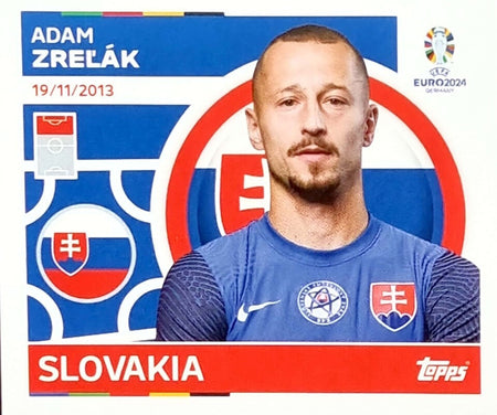 Uefa Euro Germany 2024 GRUPO E SLOVAKIA ADAM ZRELAK Nº 18