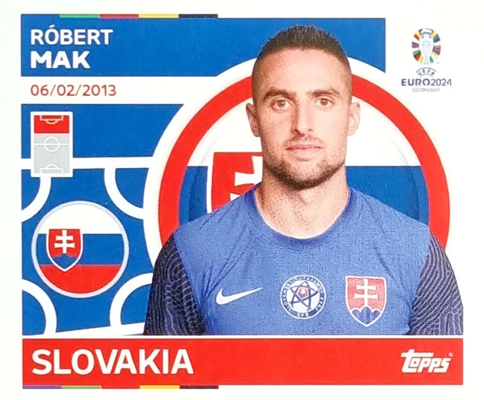 Uefa Euro Germany 2024 GRUPO E SLOVAKIA ROBERT MAK Nº 20