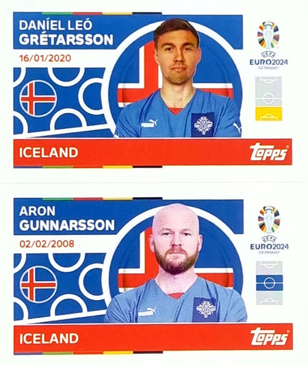 Uefa Euro Germany 2024 GRUPO E ICELAND GRETARSSON - GUNNARSSON Nº 8 - 9