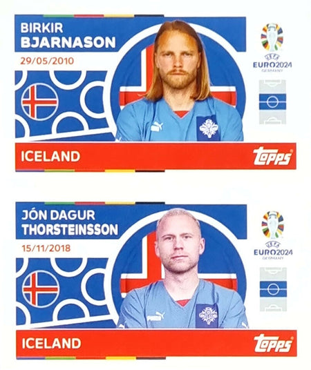 Uefa Euro Germany 2024 GRUPO E ICELAND BJARNASON - THORSTEINSSON Nº 10 - 11