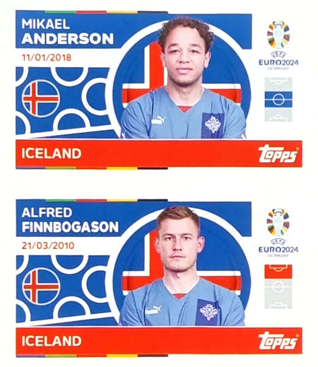 Uefa Euro Germany 2024 GRUPO E ICELAND ANDERSON - FINNBOGASON Nº 14 - 15