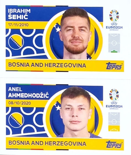 Uefa Euro Germany 2024 GRUPO E BOSNIA AND HERZEGOVINA SEHIC - AHMEDHODZIC Nº 2 - 3