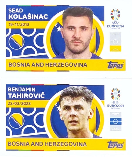 Uefa Euro Germany 2024 GRUPO E BOSNIA AND HERZEGOVINA KOLANISAC - TAHIROVIC Nº 6 - 7