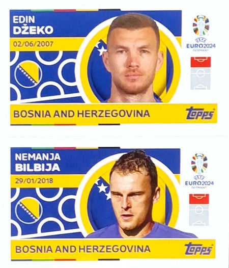 Uefa Euro Germany 2024 GRUPO E BOSNIA AND HERZEGOVINA DZEKO - BILBIJA Nº 12 - 13