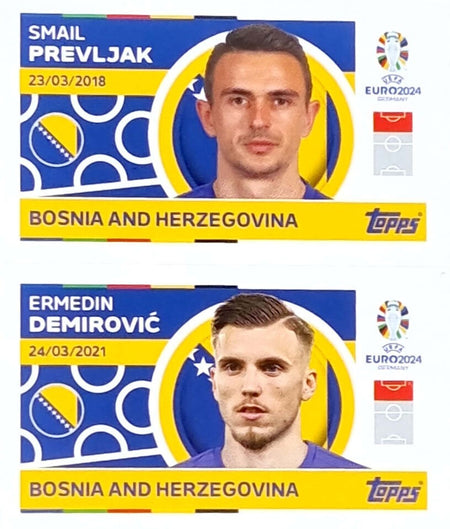 Uefa Euro Germany 2024 GRUPO E BOSNIA AND HERZEGOVINA PREVLJAK - DEMIROVIC Nº 14 - 15