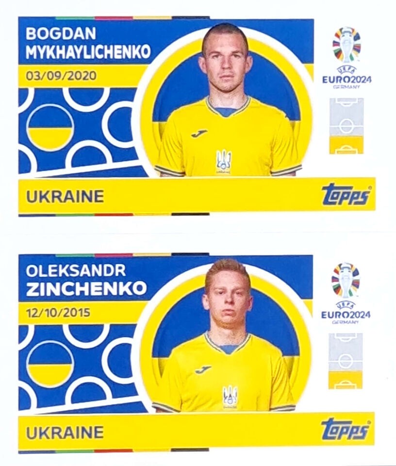 Uefa Euro Germany 2024 UKRAINE MYKHAYLICHENKO - ZINCHENKO Nº 4 - 5