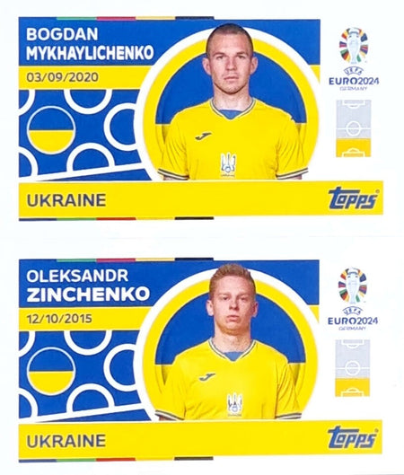 Uefa Euro Germany 2024 UKRAINE MYKHAYLICHENKO - ZINCHENKO Nº 4 - 5