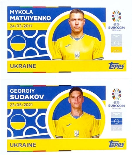 Uefa Euro Germany 2024 UKRAINE MATVIYENKO - SUDAKOV Nº 8 - 9