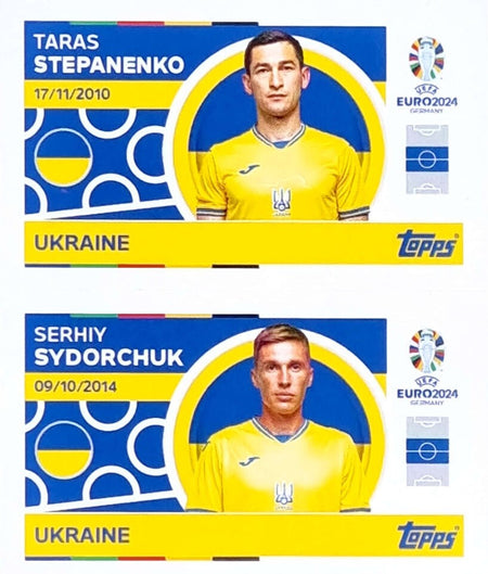 Uefa Euro Germany 2024 UKRAINE STEPANENKO - SYDORCHUK Nº 10 -11