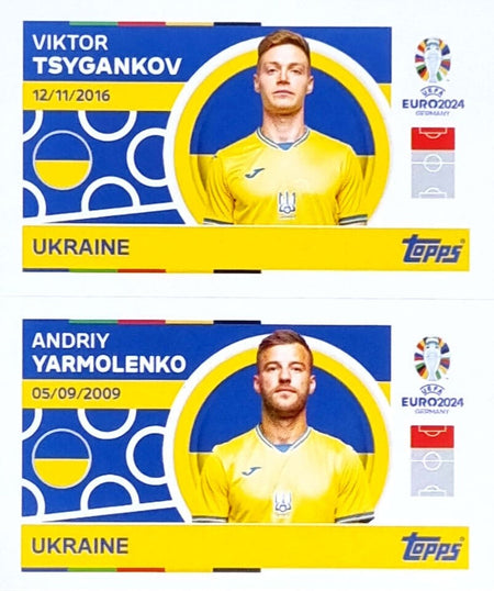 Uefa Euro Germany 2024 UKRAINE TSYGANKOV - YARMOLENKO Nº 12 - 13