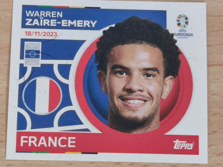 Uefa Euro Germany 2024 GRUPO D FRANCE WARREN ZAIRE-EMERY Nº 16