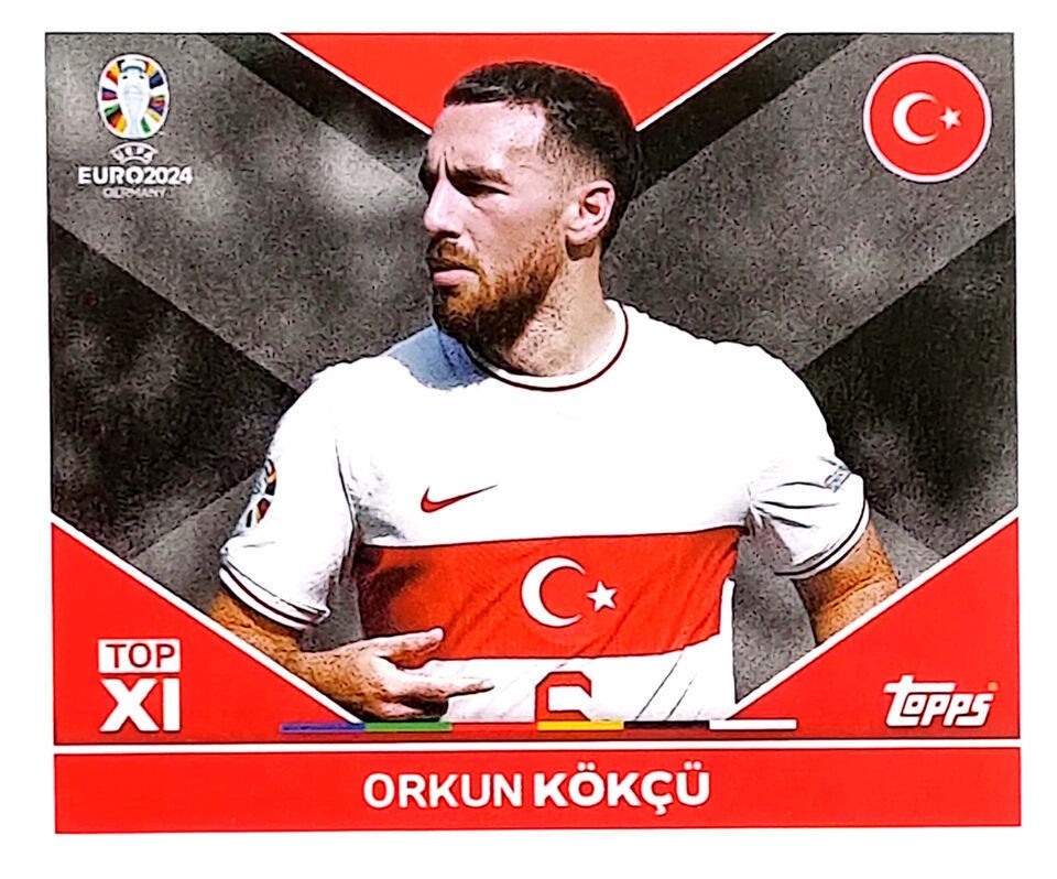 Uefa Euro Germany 2024 GRUPO F ORKUN KÖKCÜ Nº TUR TOP 2