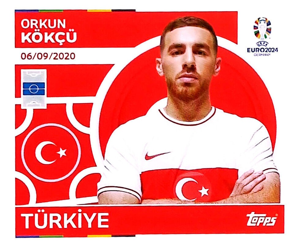 Uefa Euro Germany 2024 TÜRKIYE ORKUN KÖKCÜ Nº 17