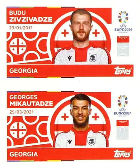 Uefa Euro Germany 2024 GEORGIA ZIVZIVADZE - MIKAUTADZE Nº 14 - 15