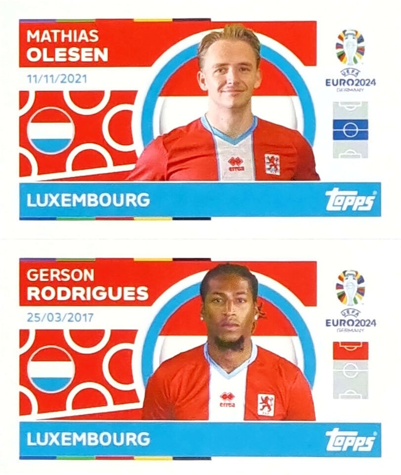 Uefa Euro Germany 2024 LUXEMBOURG OLESEN - RODRIGUES Nº 12 - 13