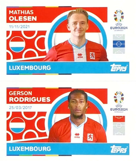 Uefa Euro Germany 2024 LUXEMBOURG OLESEN - RODRIGUES Nº 12 - 13