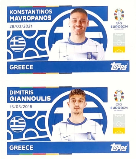 Uefa Euro Germany 2024 GREECE MAVROPANOS - GIANNOULIS Nº 6 - 7