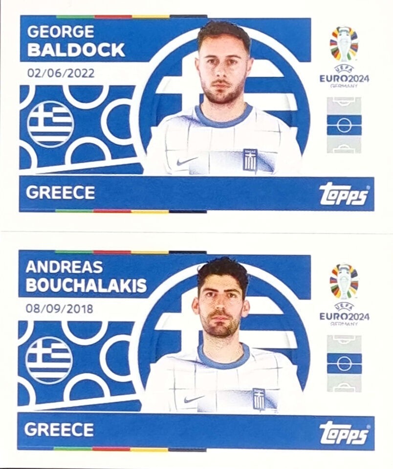 Uefa Euro Germany 2024 GREECE BALDOCK - BOUCHALAKIS Nº 8 - 9