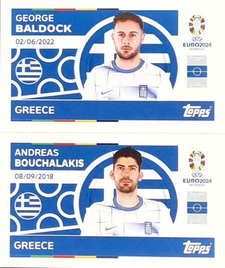 Uefa Euro Germany 2024 GREECE BALDOCK - BOUCHALAKIS Nº 8 - 9