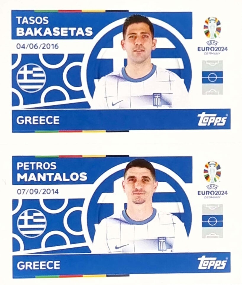 Uefa Euro Germany 2024 GREECE BAKASETAS - MANTALOS Nº 12 - 13