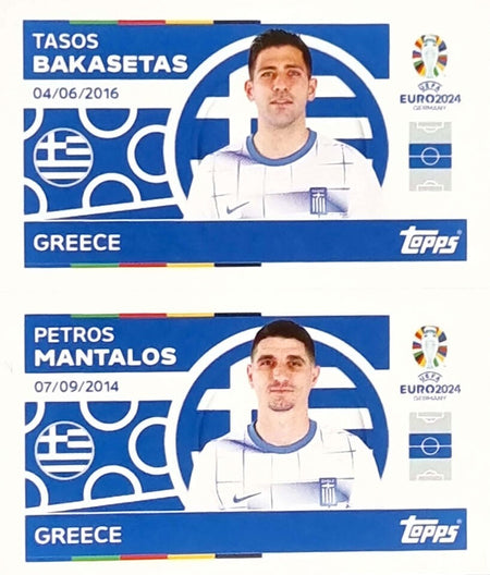 Uefa Euro Germany 2024 GREECE BAKASETAS - MANTALOS Nº 12 - 13