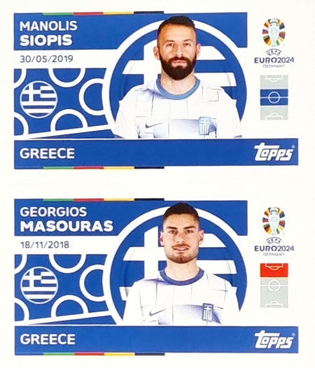 Uefa Euro Germany 2024 GREECE SIOPIS - MASOURAS Nº 14 - 15