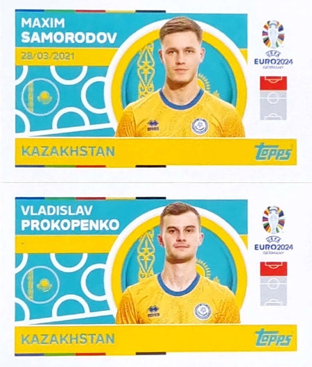 Uefa Euro Germany 2024 KAZAKHSTAN SAMORODOV - PROKOPENKO Nº 14 - 15