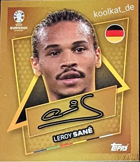 Uefa Euro Germany 2024 STAR LEROY SANE PLAYER FIRMADO 1