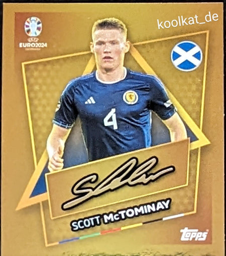Uefa Euro Germany 2024 SCOTT McTOMINAY STAR PLAYER FIRMADO 2