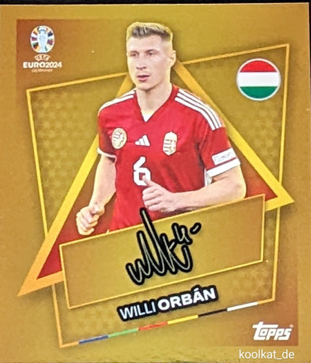 Uefa Euro Germany 2024 WILLI ORBAN STAR PLAYER FIRMADO 3