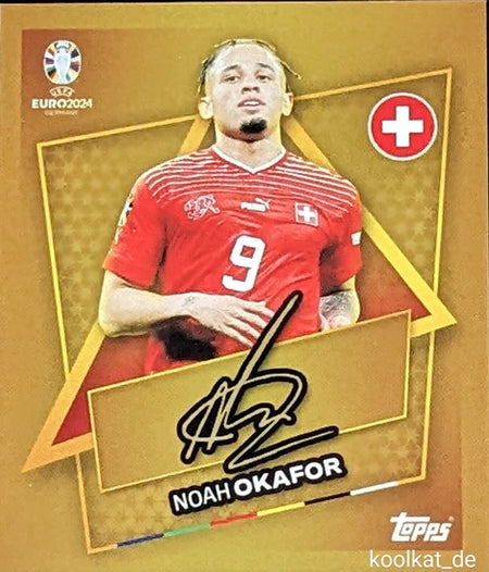 Uefa Euro Germany 2024 NOAH OKAFOR STAR PLAYER FIRMADO 4