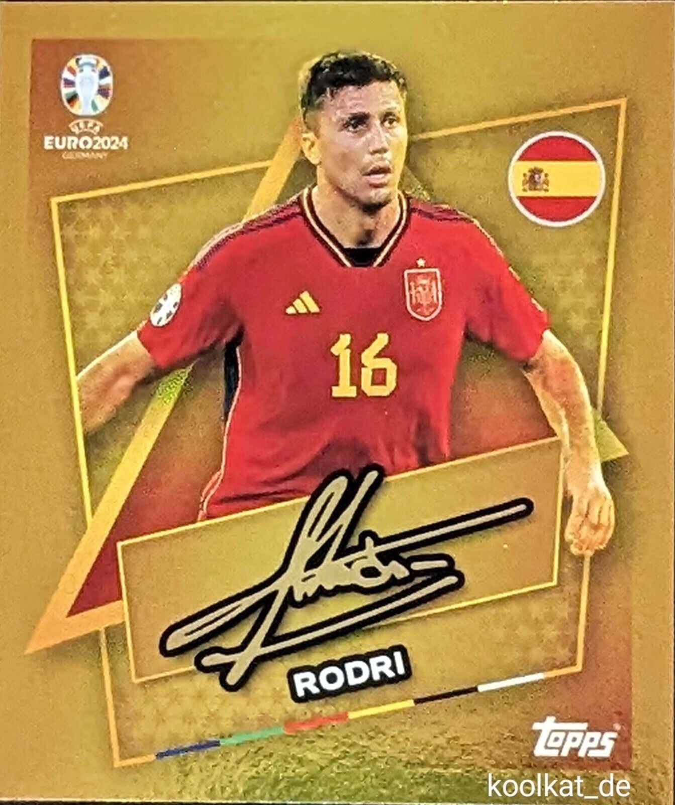 Uefa Euro Germany 2024 RODRI STAR PLAYER FIRMADO 5